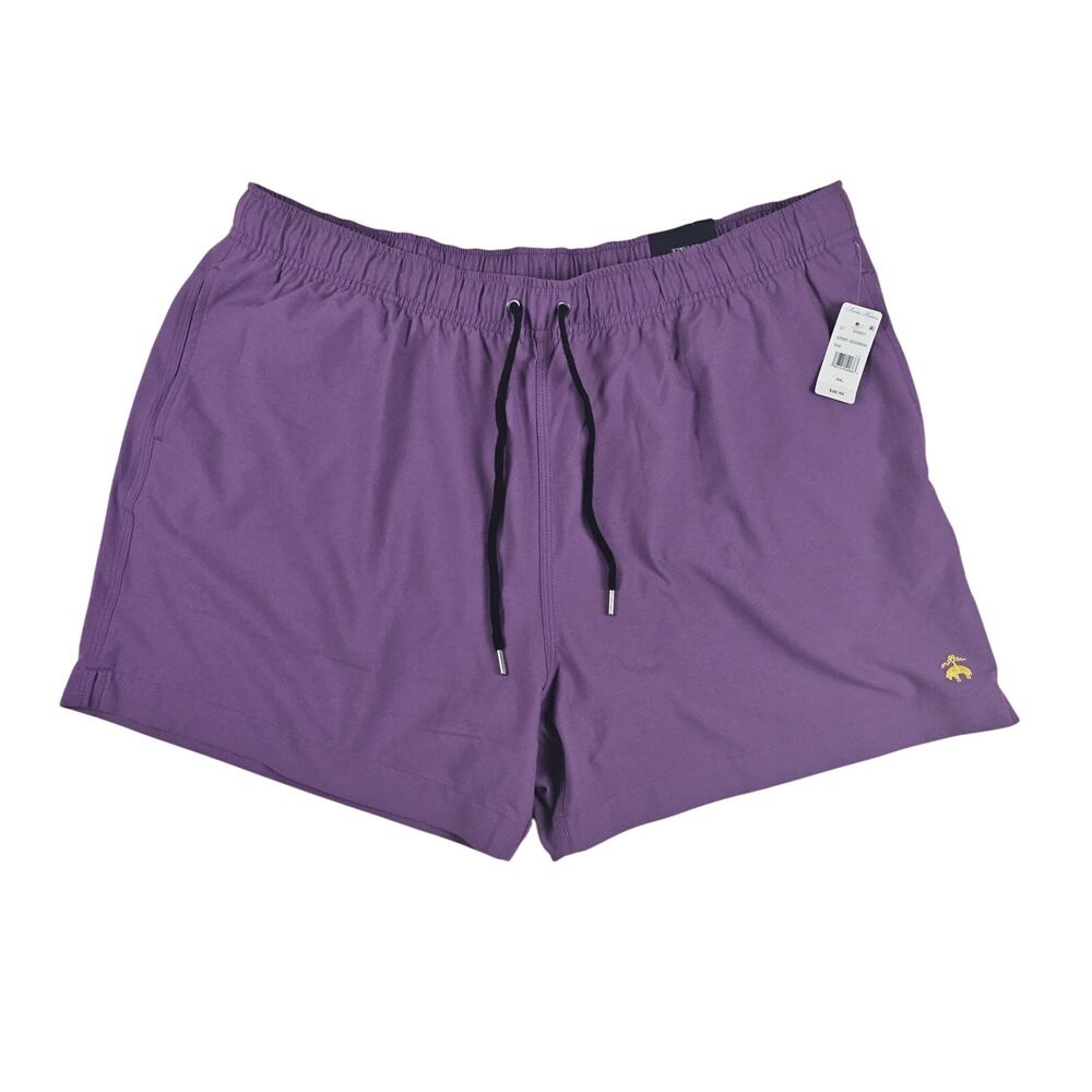 BROOKS BROTHERS Swim Trunks Short Men's 2XL 5" Inseam Lined Purple NWT